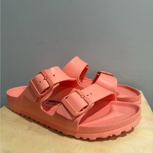Birkenstock Arizona Eva Coral Peach Size 38 8.5